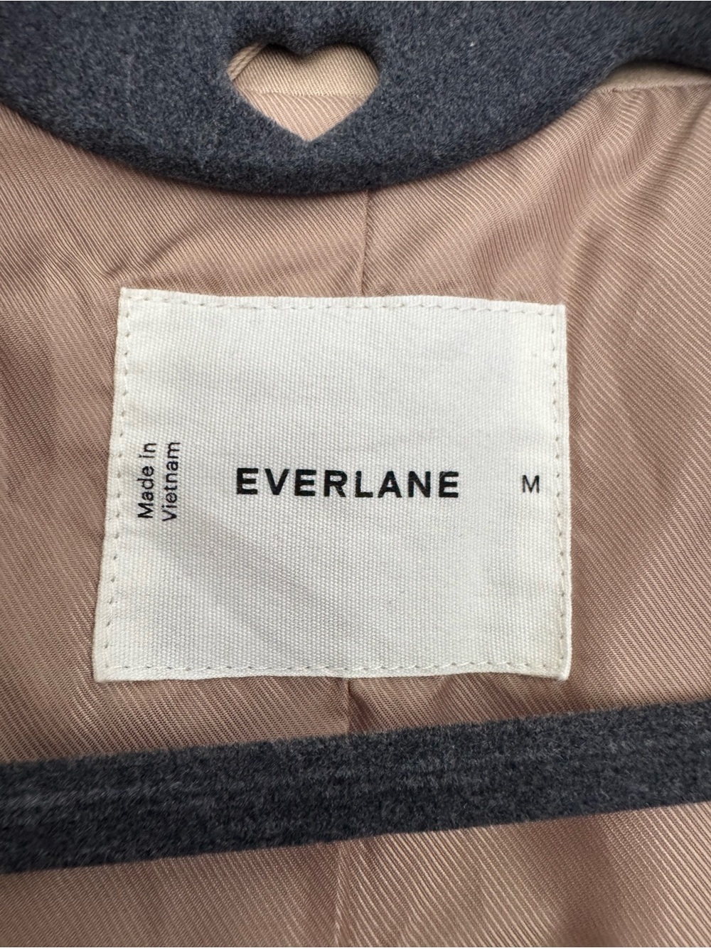 Everlane Double-Breasted Long Trench Coat Camel Tan Size Medium NWOT - Picture 9 of 11